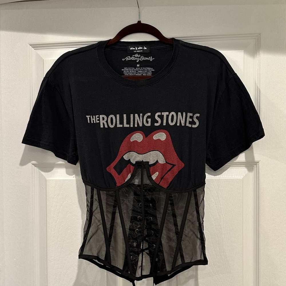 iamkoko.la Rolling Stones Corset T-Shirt